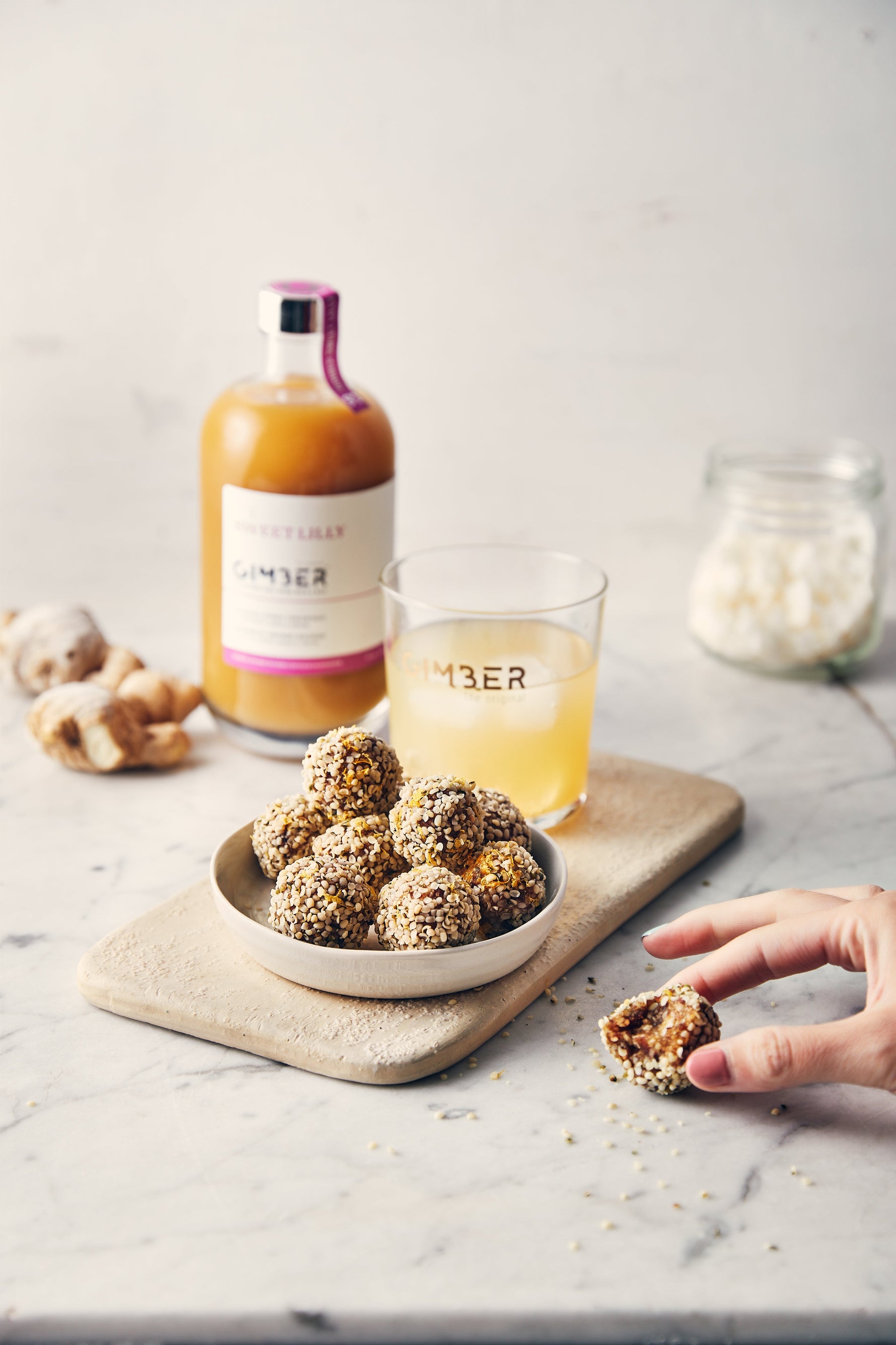 Lemon GIMBER Energy Bites